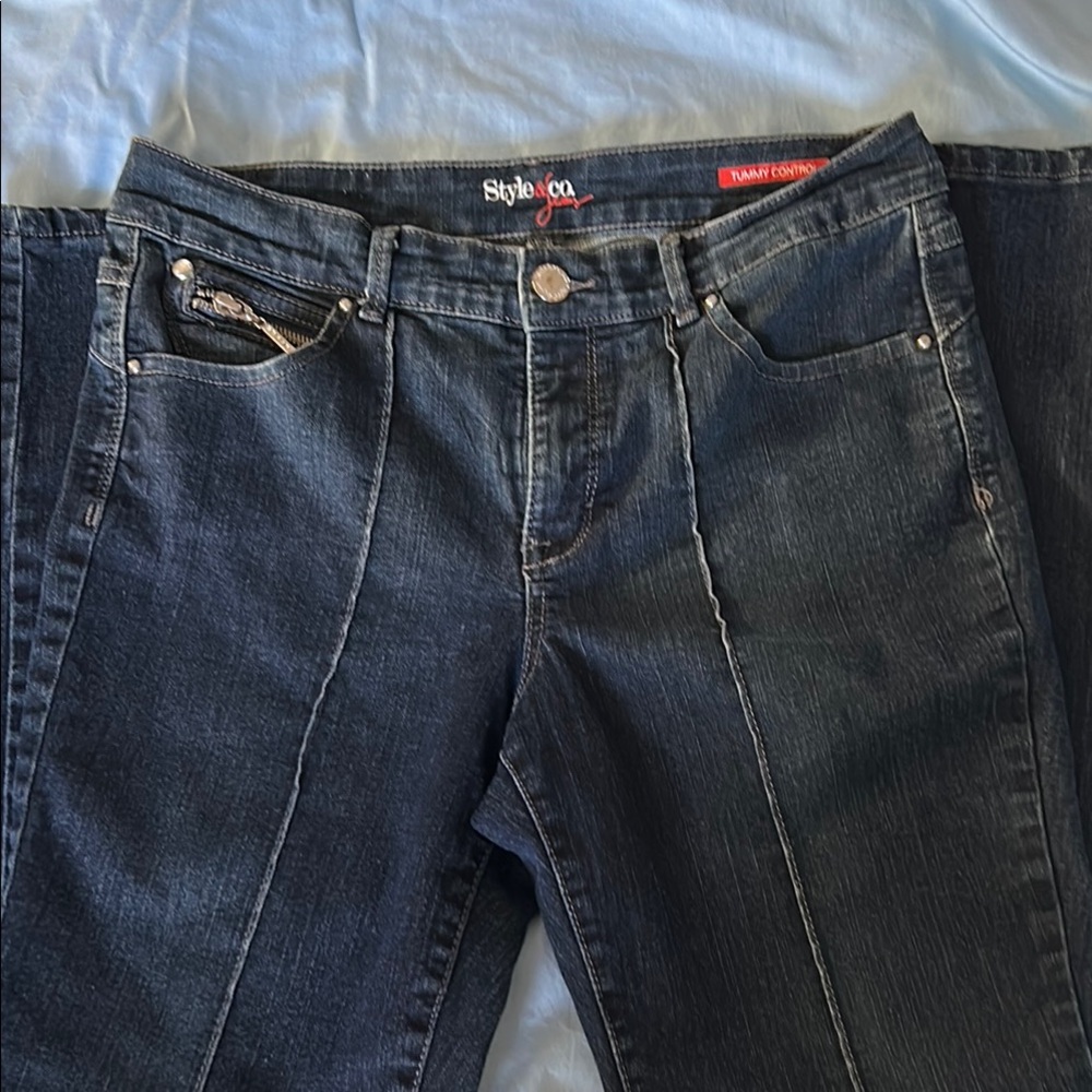 Style & Co. Women's Dark Indigo Straight-Leg Jeans